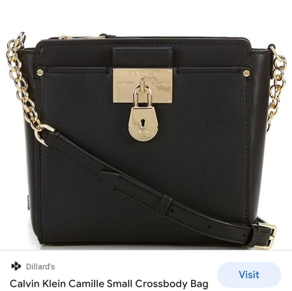 Calvin Klein Camille Leather Crossbody Bag